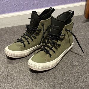 Converse Olive High-Top Sneakers